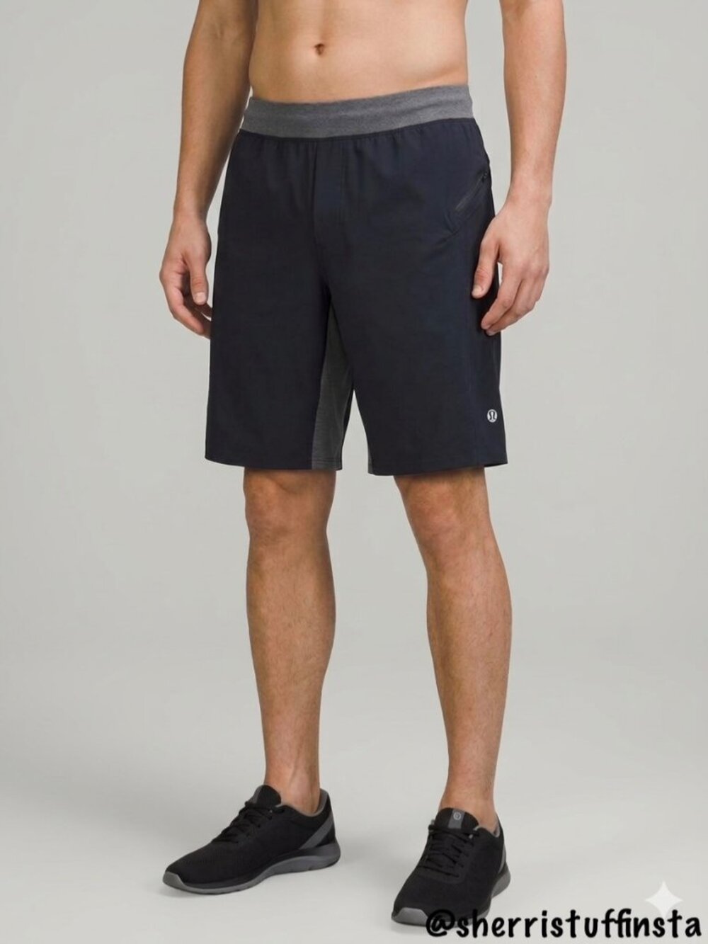 Lululemon Assert Short Black Soot Mens Activewear Gym Training Shorts S